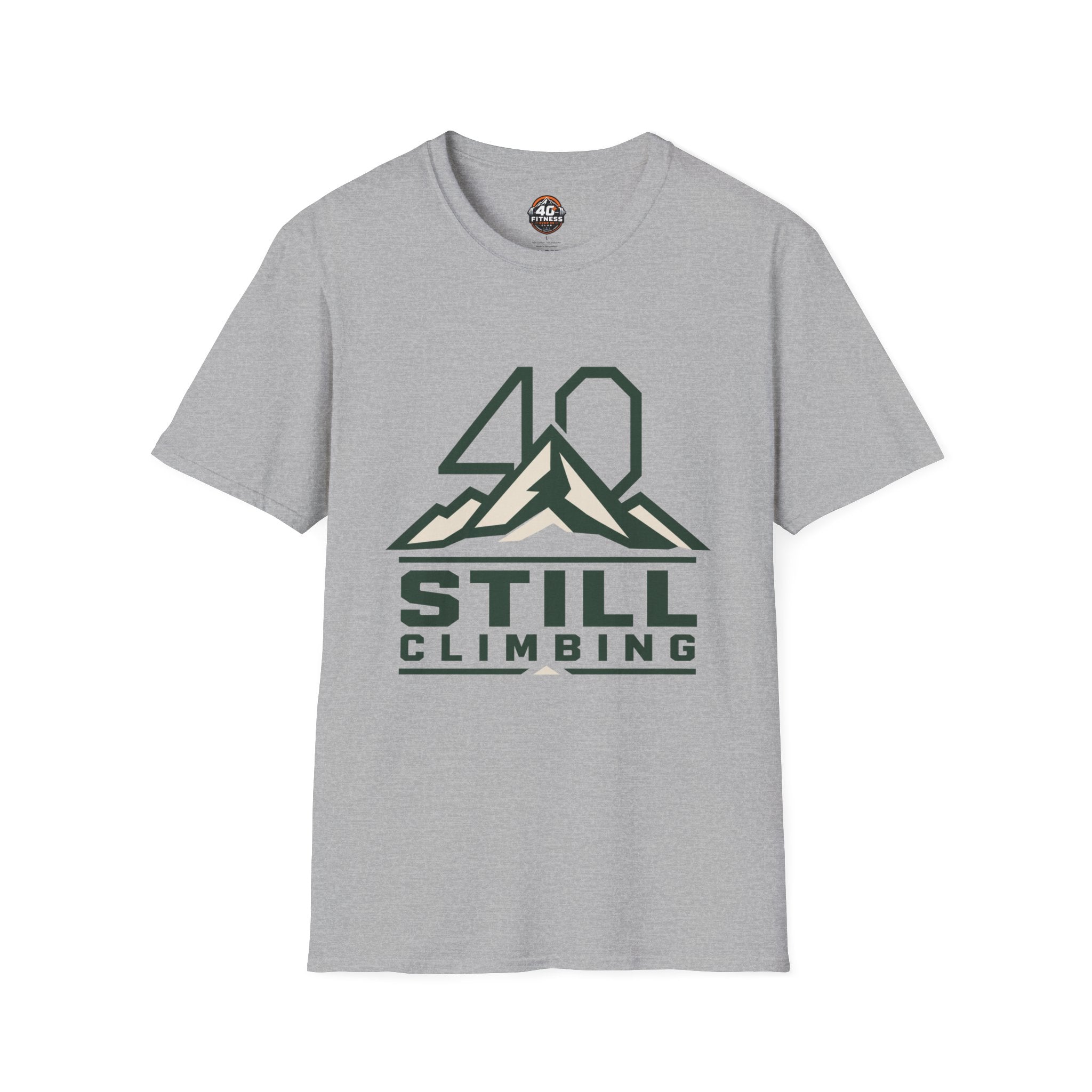 T‑Shirt — 40 Still Climbing Mountain Graphic Tee