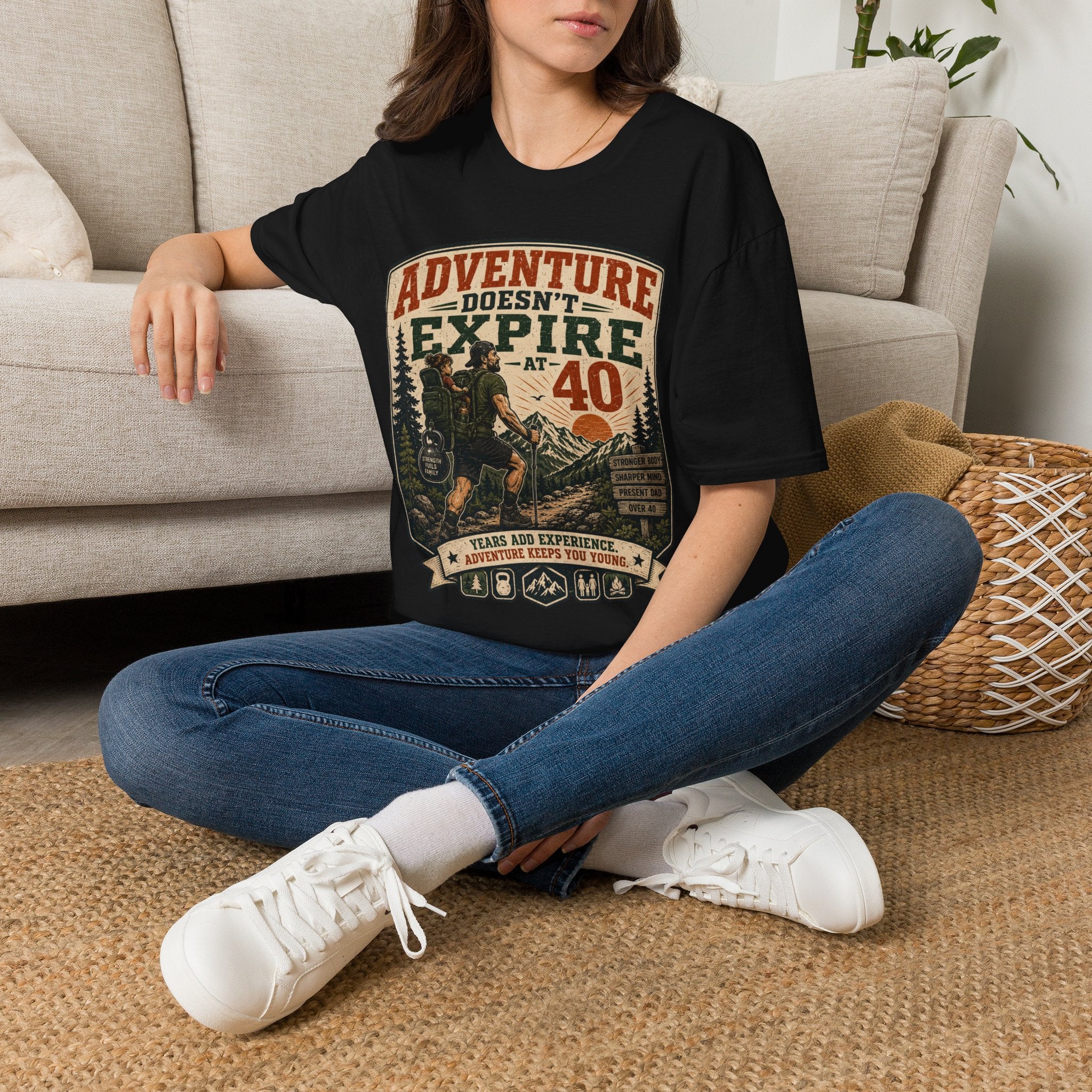 Adventure Doesn't Expire At 40 T‑Shirt