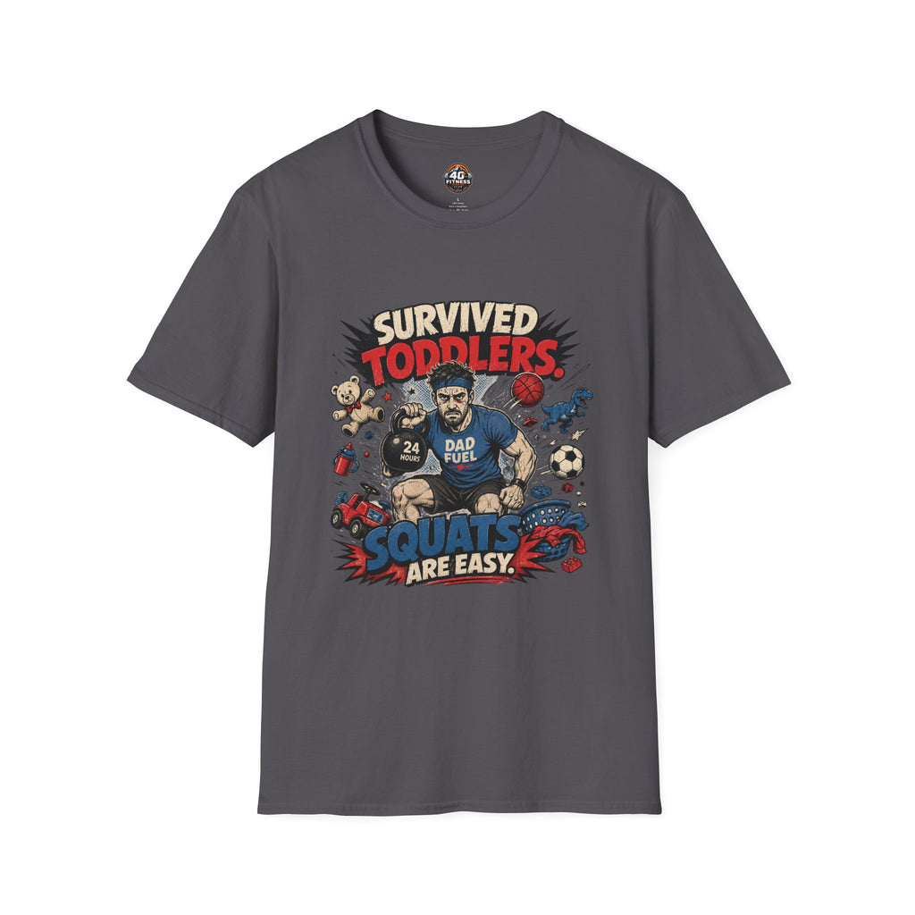Survived Toddlers T-Shirt — Funny Dad Survivor Tee