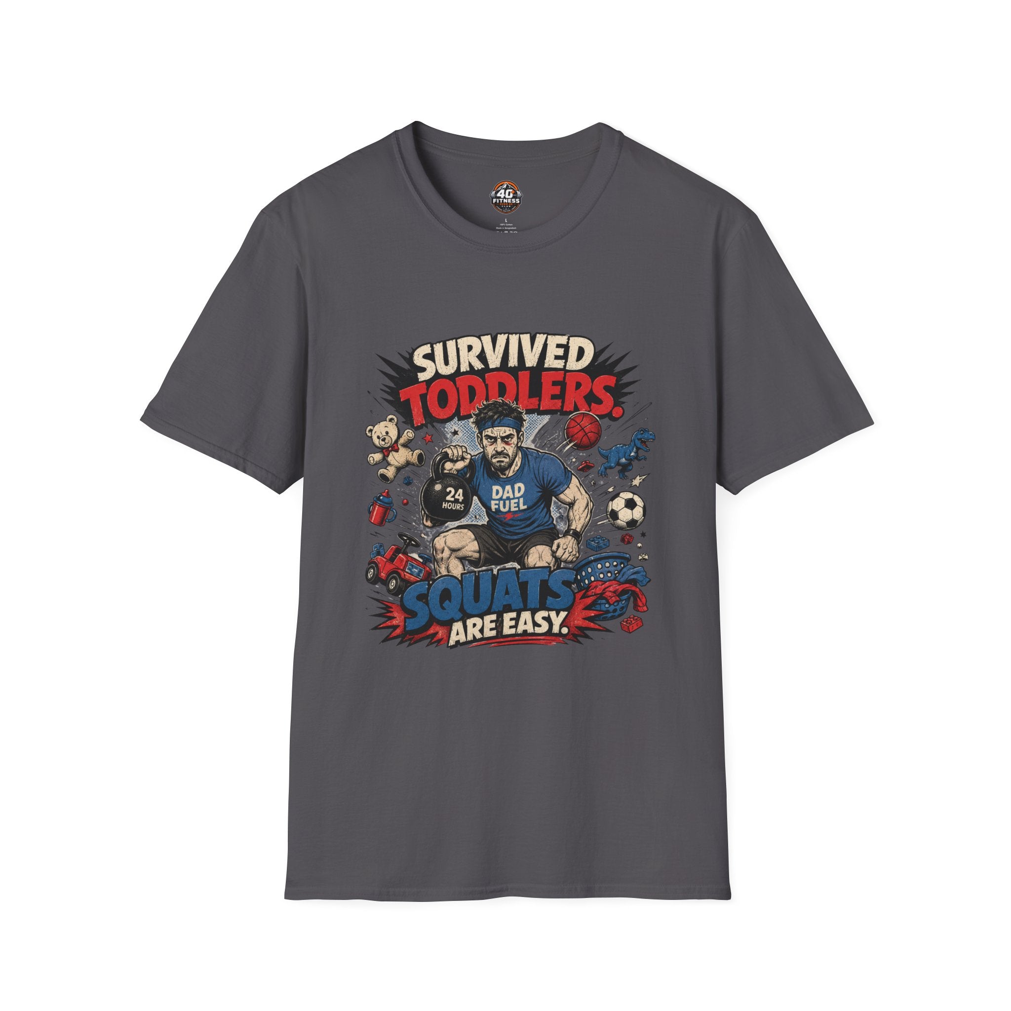 Survived Toddlers T-Shirt — Funny Dad Survivor Tee