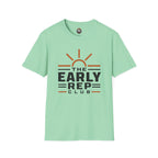 The Early Rep Club T-Shirt — Sunrise Fitness & Morning Motivation Tee