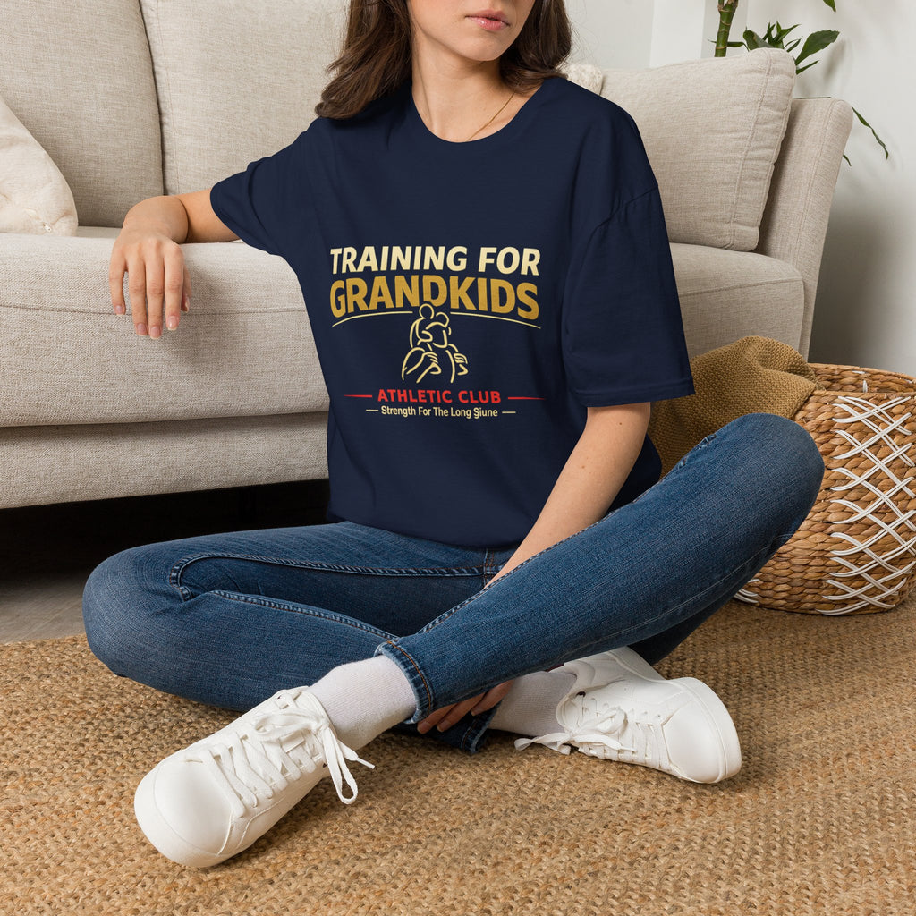 Training for Grandkids T-Shirt — Funny Grandparent Workout Tee