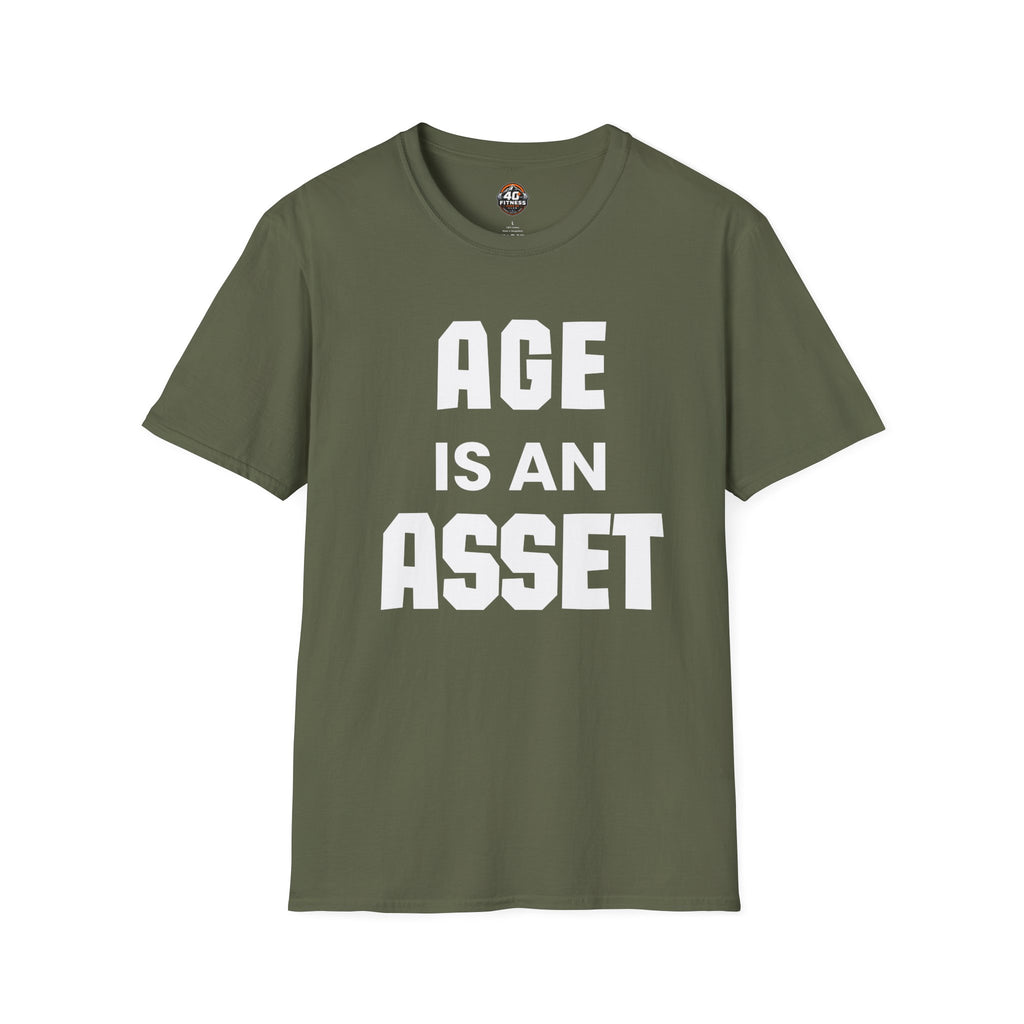 Age Is An Asset T-Shirt — Funny Empowerment Tee