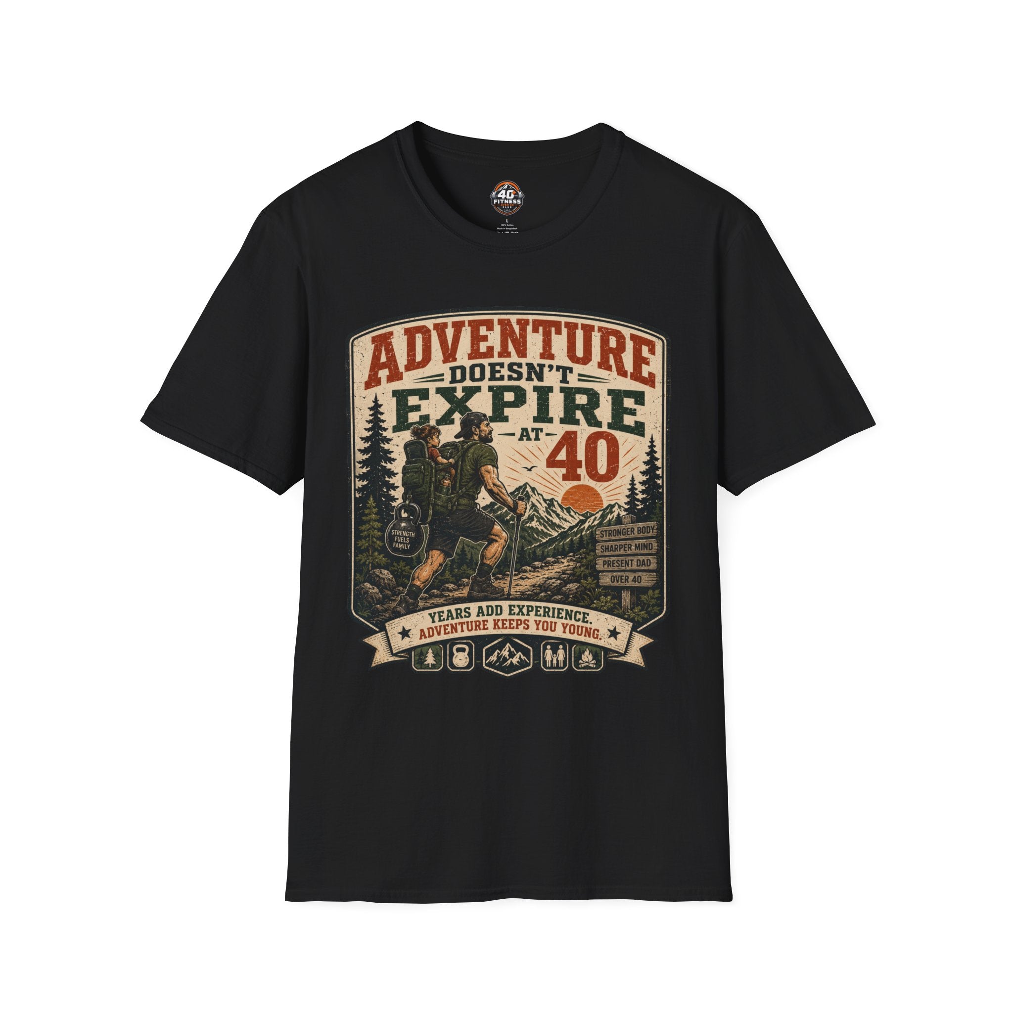Adventure Doesn't Expire At 40 T‑Shirt
