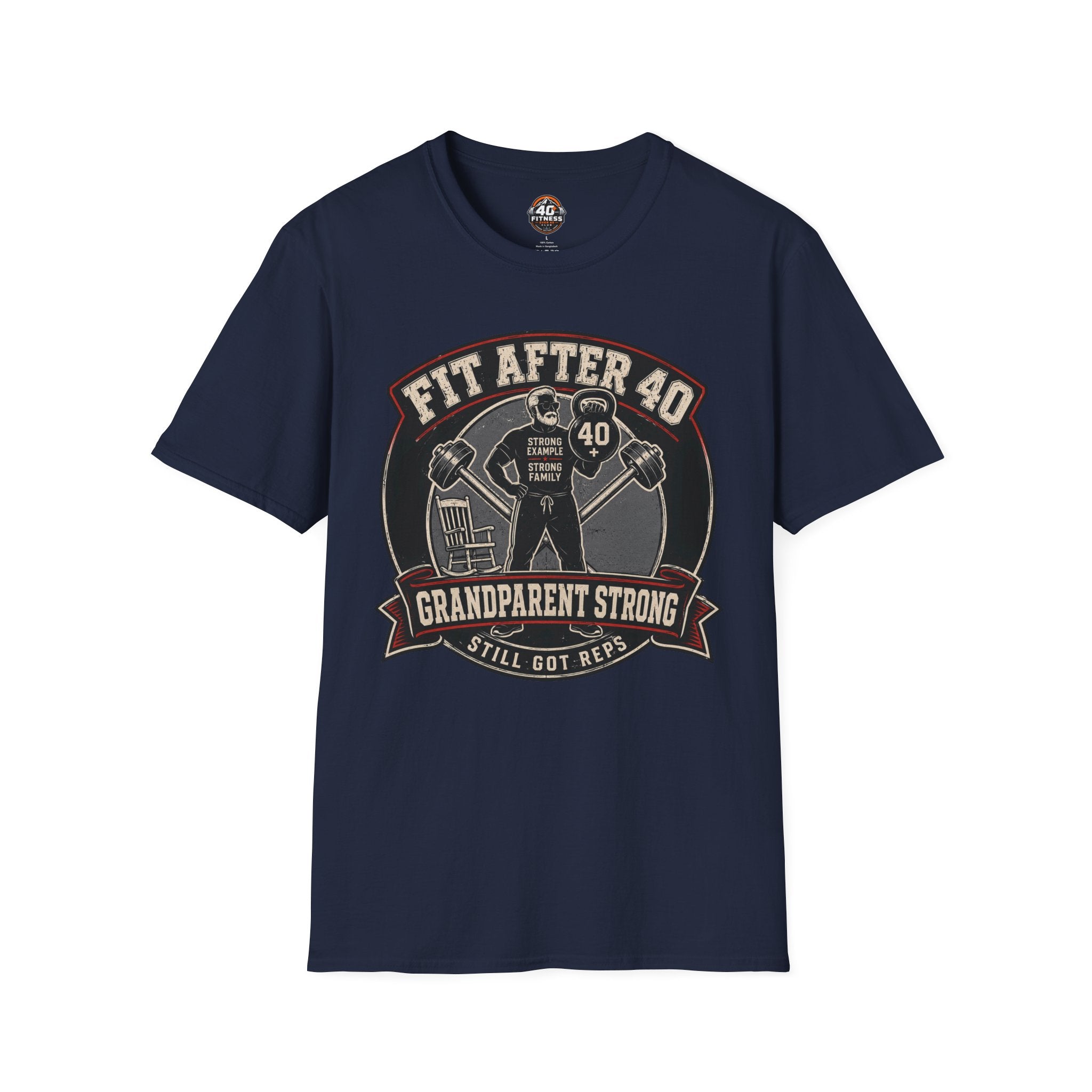 Fit After 40 T-Shirt — Grandparent Strong Fitness Tee