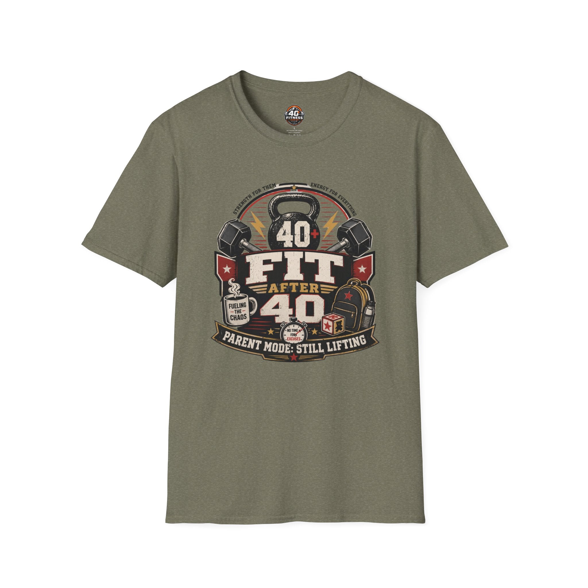 T-Shirt — "40 Fit After 40" Tee
