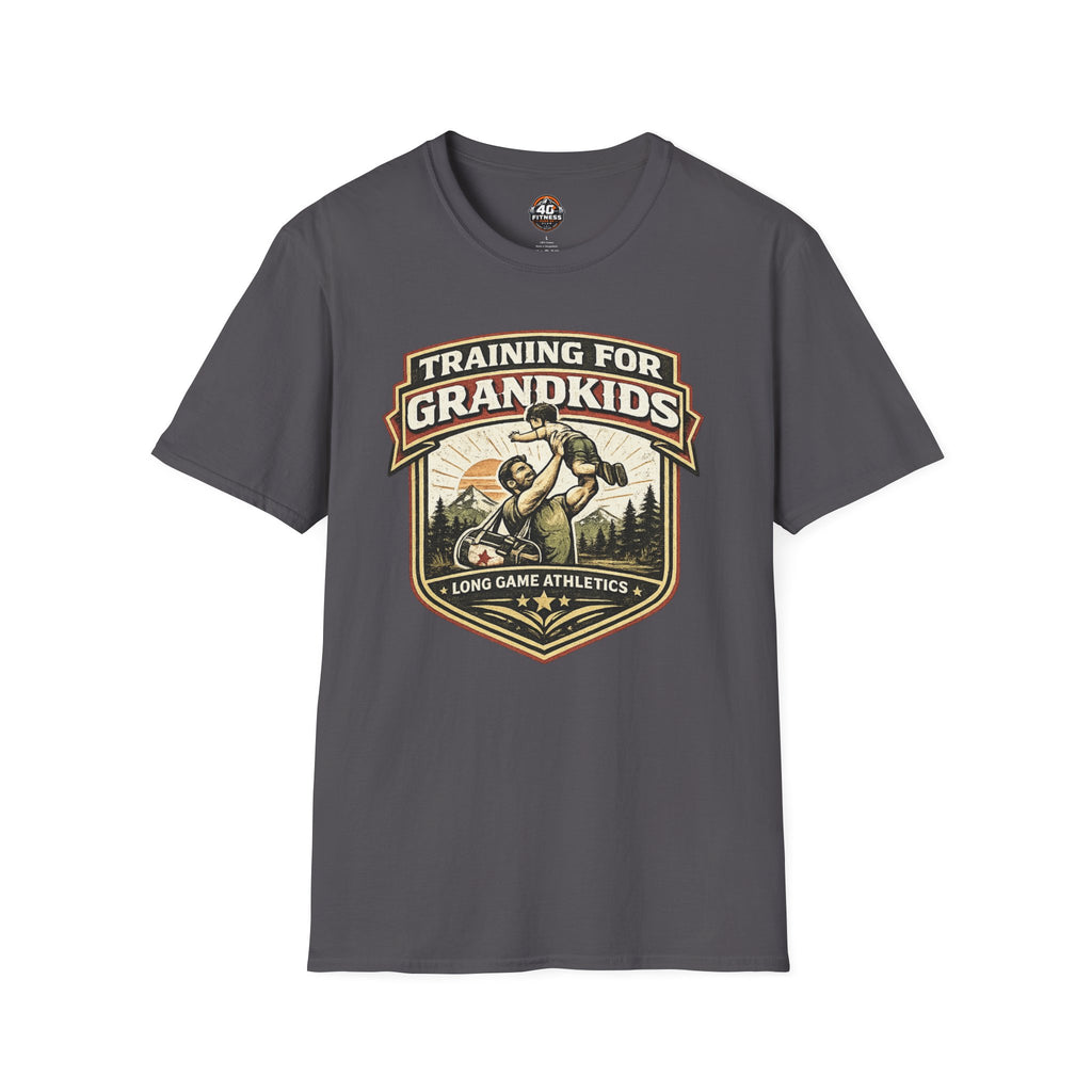 Training for Grandkids T-Shirt — Funny Grandpa Fitness Gift