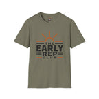 The Early Rep Club T-Shirt — Sunrise Fitness & Morning Motivation Tee
