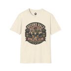 Second Half Athletic Club T-Shirt — Vintage Fitness Graphic Tee for Active Adults
