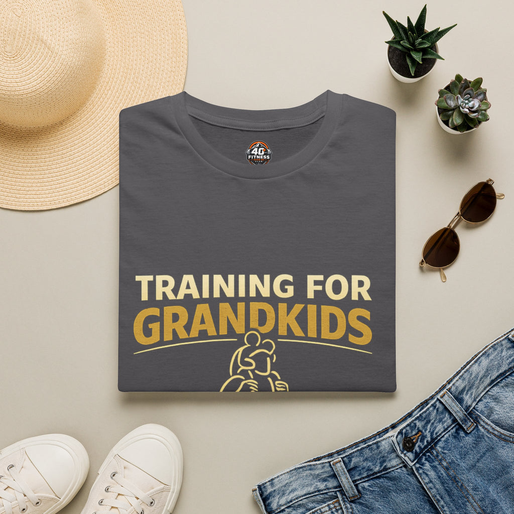 Training for Grandkids T-Shirt — Funny Grandparent Workout Tee