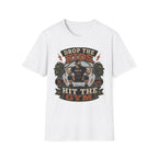 Drop the Kids, Hit the Gym T-Shirt — Funny Over 40 Dad Workout Tee