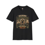 Raising Legends Dad Tee — "Raising Legends Between Sets" Vintage Gym Fatherhood T-Shirt