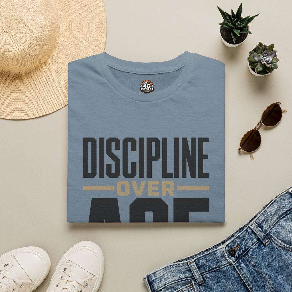 Discipline Over Age T-Shirt — Motivational Fitness Tee