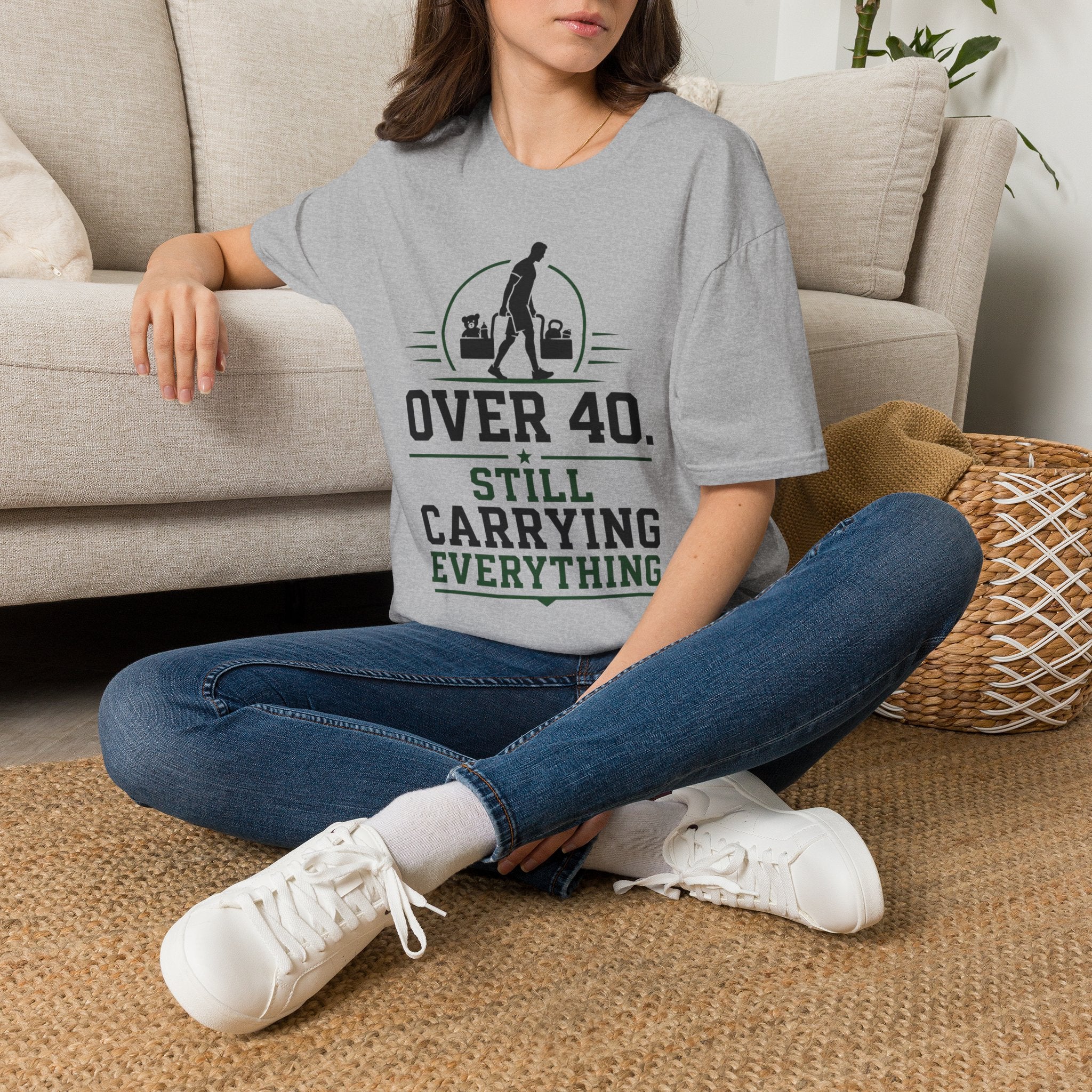 Over 40 Still Carrying Everything T‑Shirt