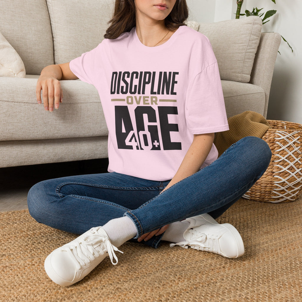 Discipline Over Age T-Shirt — Motivational Fitness Tee
