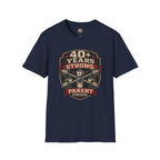 40+ Years Strong T-Shirt — Proud Parent Fitness Dad/Mom Gift