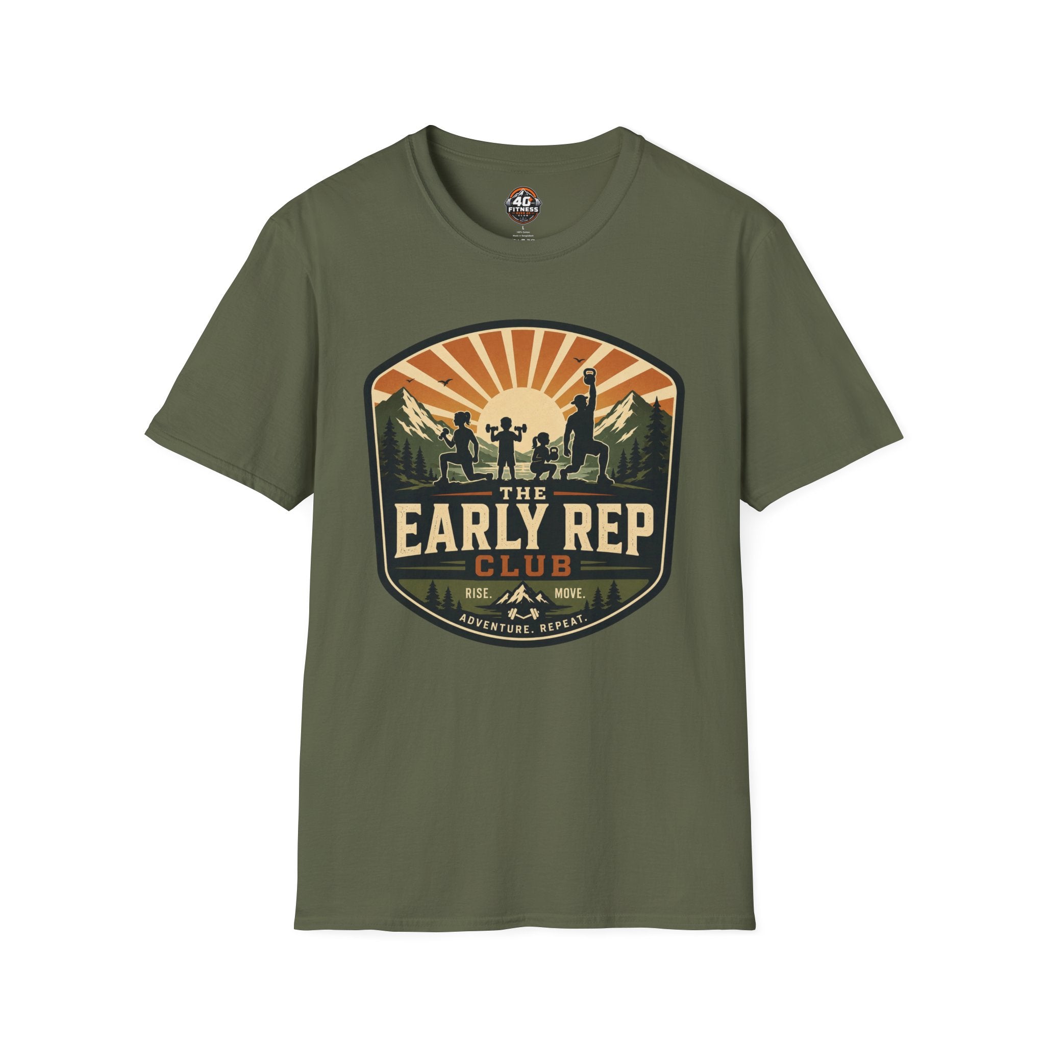 Early Rep Club T-Shirt — Retro Fitness Workout Tee