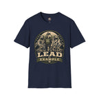 Lead by Example Wolf T-Shirt — Inspirational Strength Graphic Tee