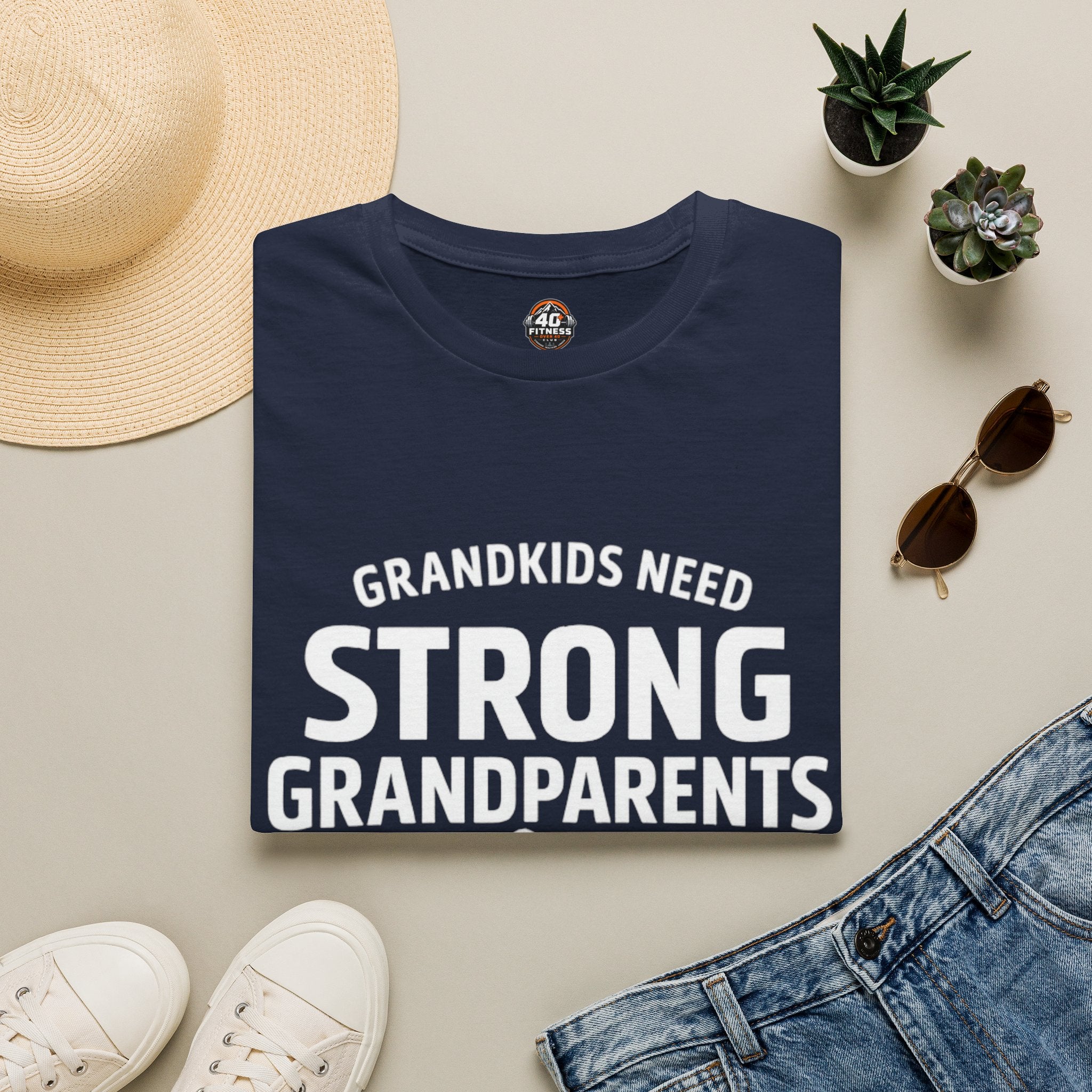 Grandkids Need Strong Grandparents Graphic Tee