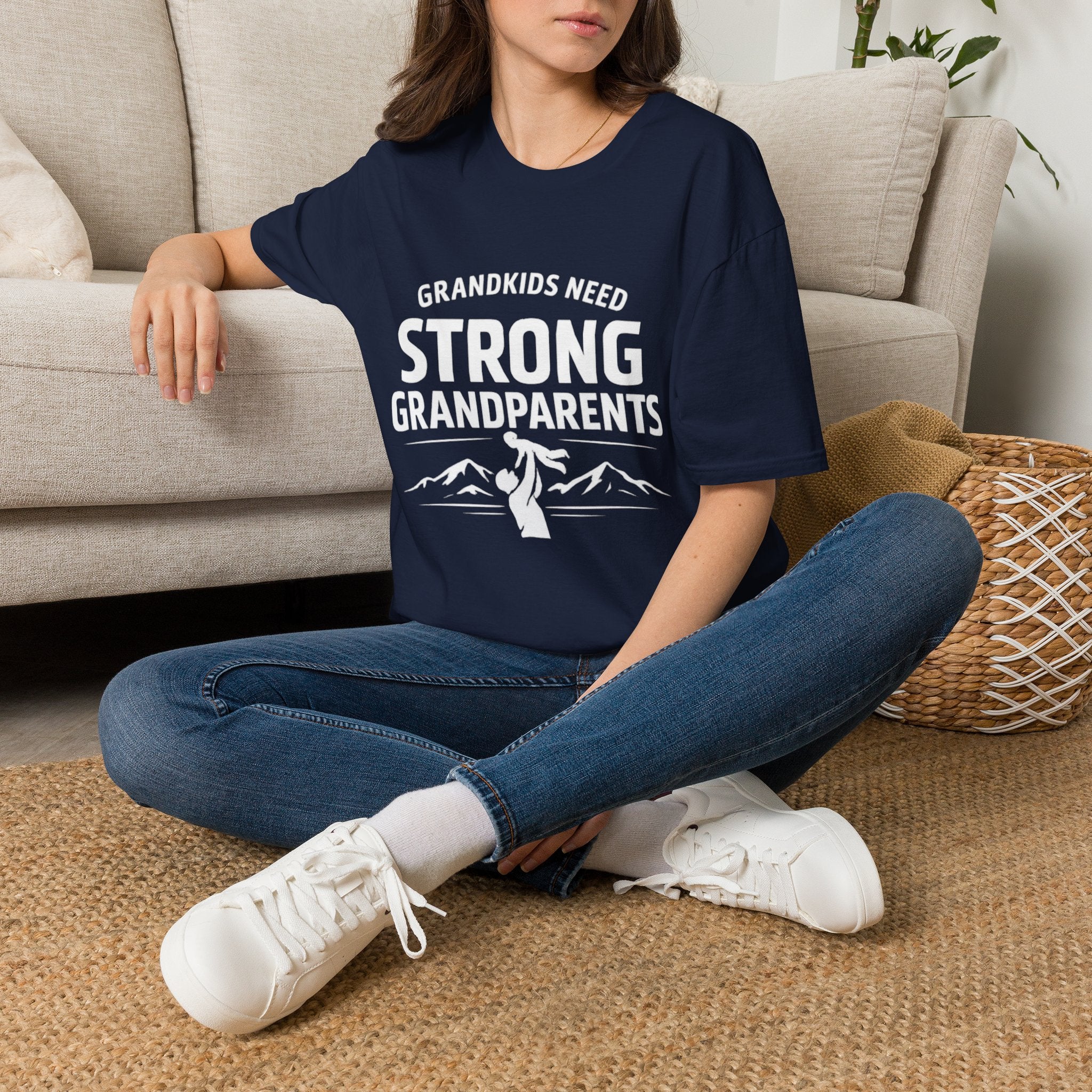 Grandkids Need Strong Grandparents Graphic Tee
