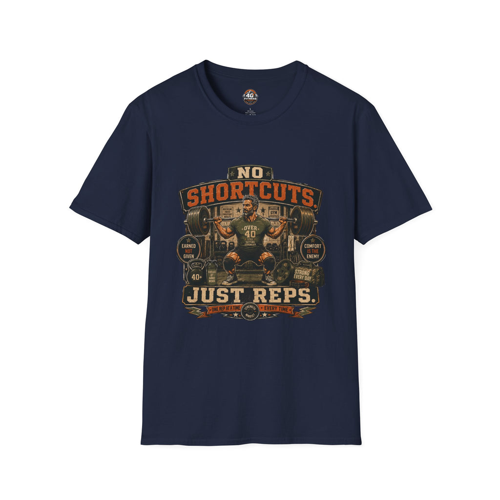 No Shortcuts Just Reps Gym T-Shirt