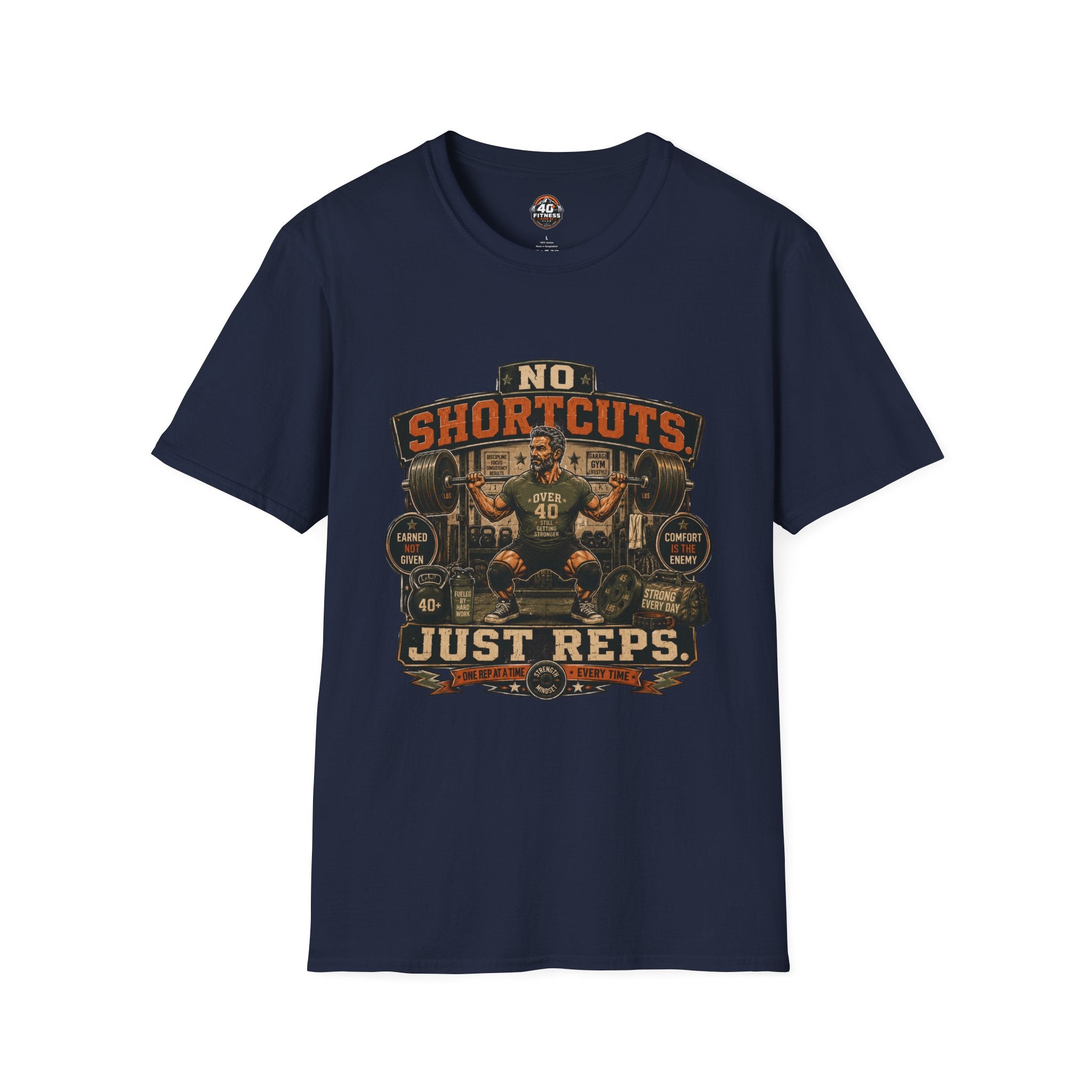 No Shortcuts Just Reps Gym T-Shirt