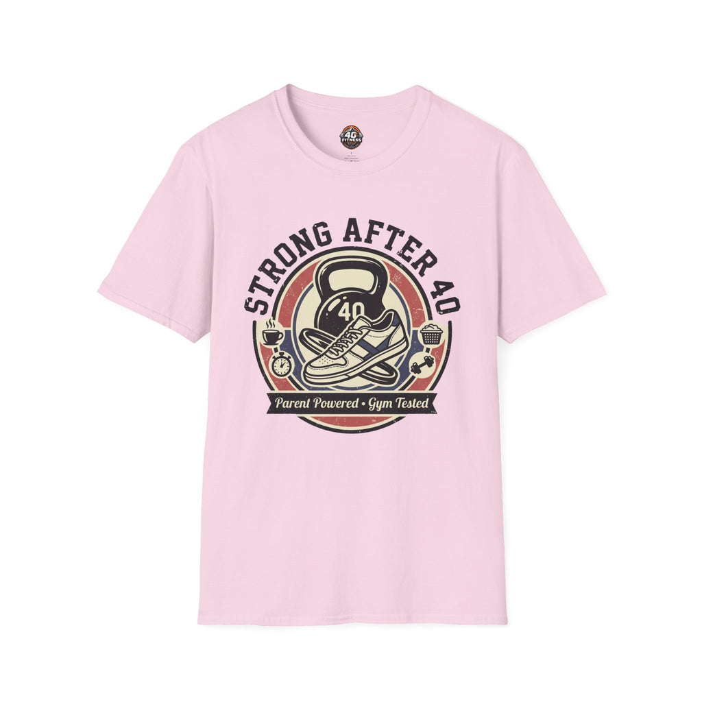 Strong After 40 T‑Shirt — Fitness Motivational 40th Birthday Tee