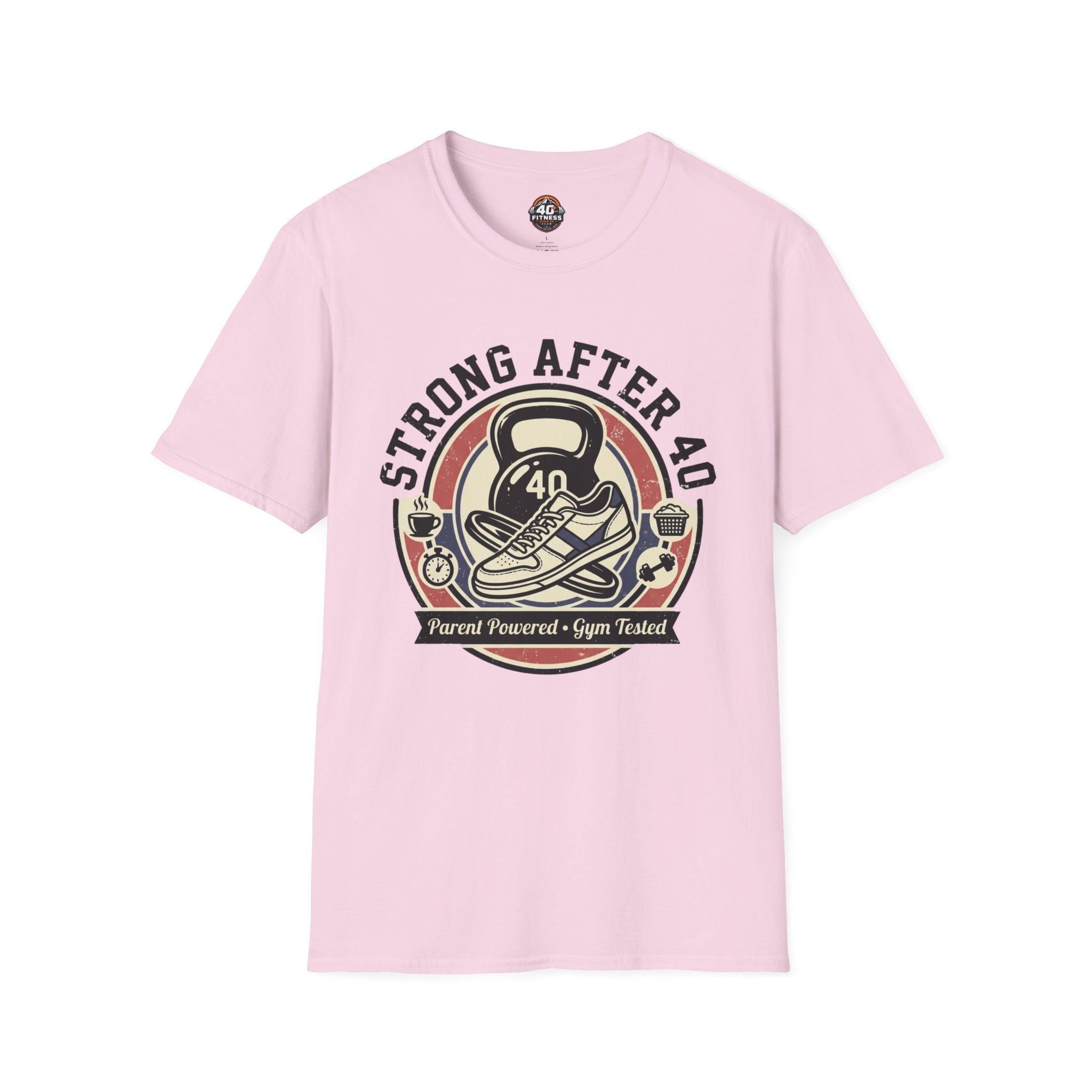 Strong After 40 T‑Shirt — Fitness Motivational 40th Birthday Tee
