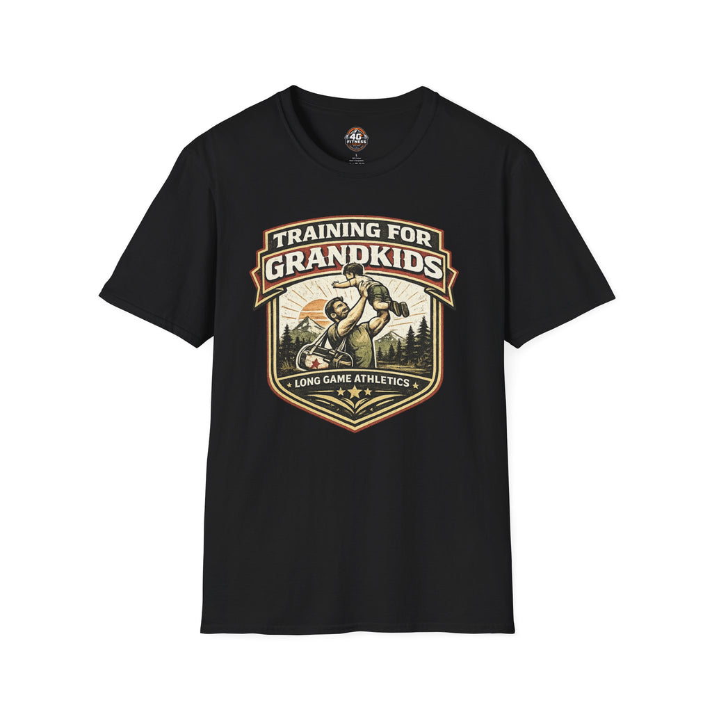 Training for Grandkids T-Shirt — Funny Grandpa Fitness Gift