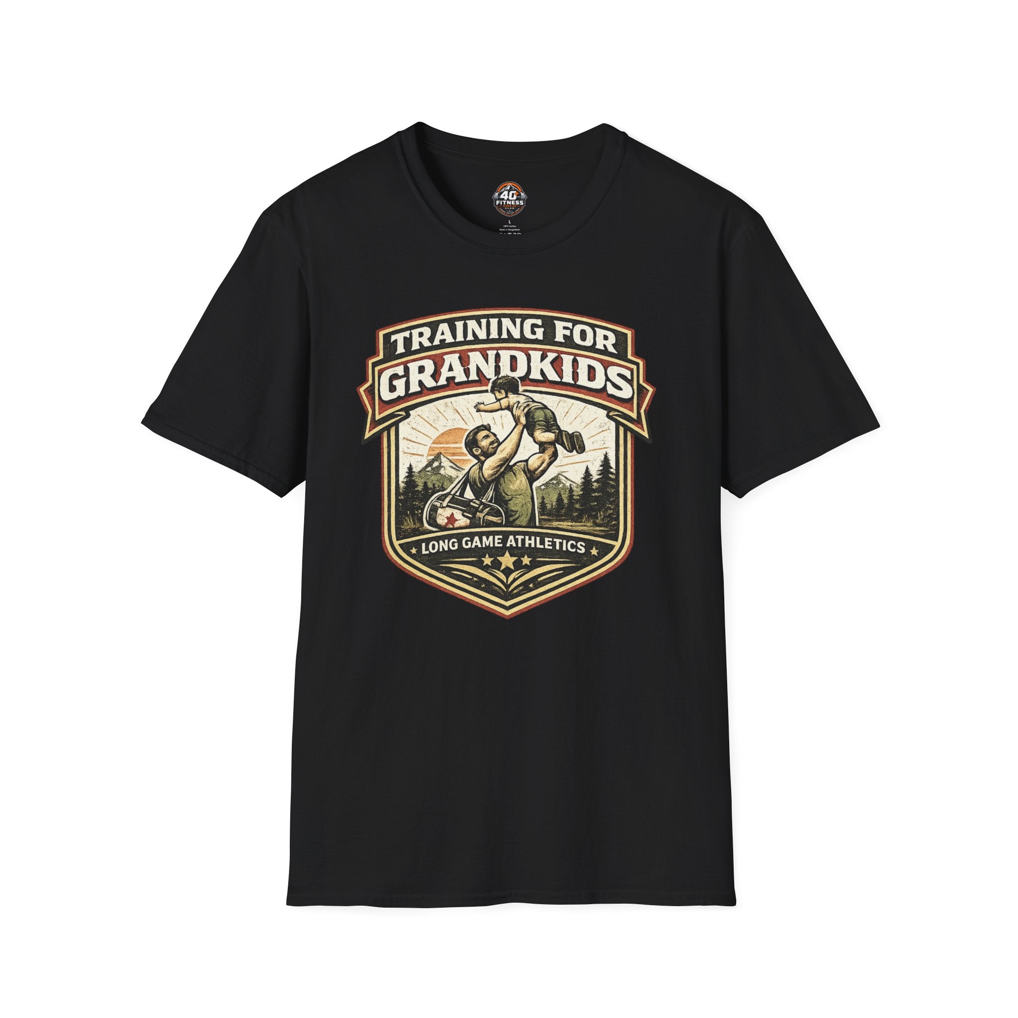 Training for Grandkids T-Shirt — Funny Grandpa Fitness Gift