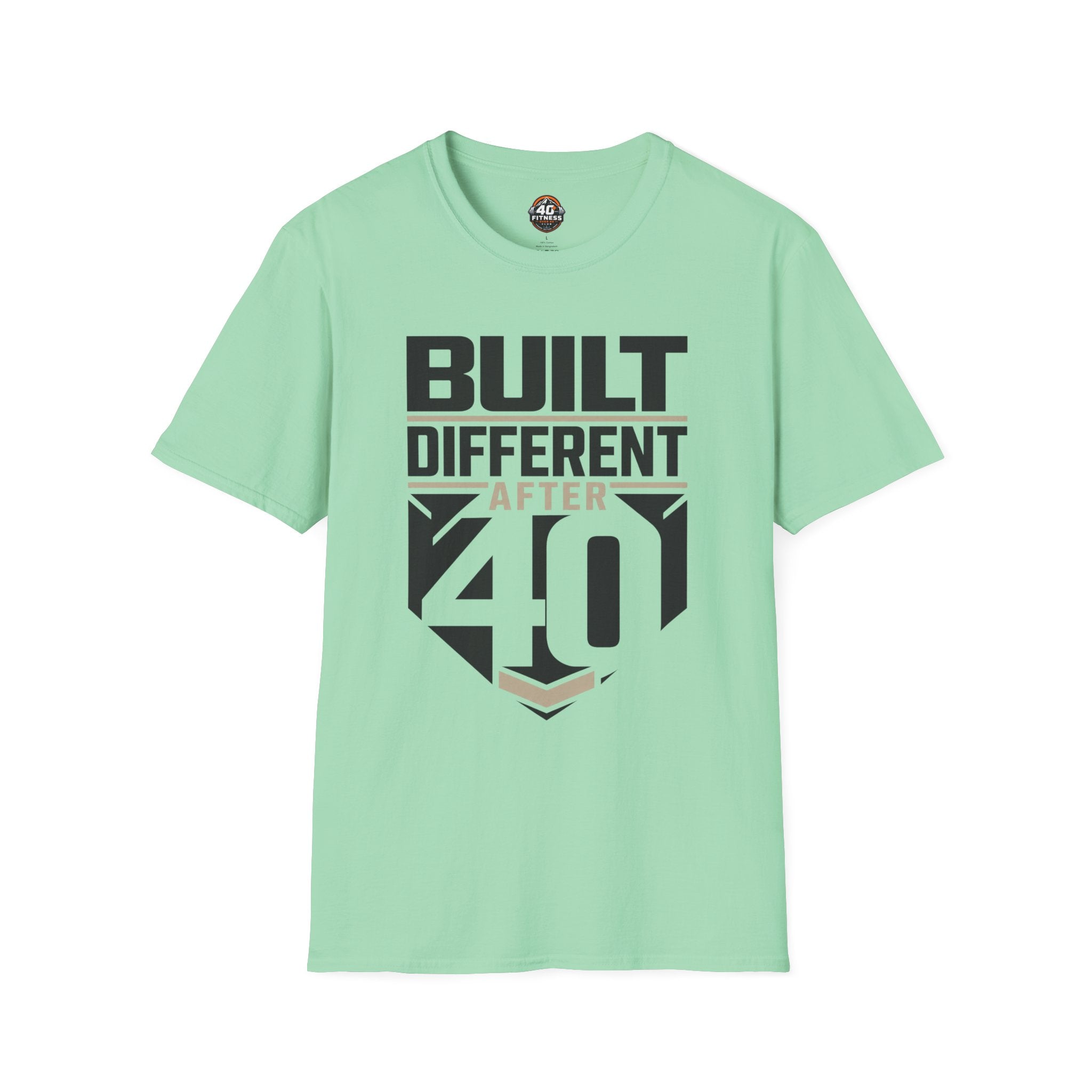 Built Different After 40 T-Shirt — Funny 40th Birthday Tee for Men & Women