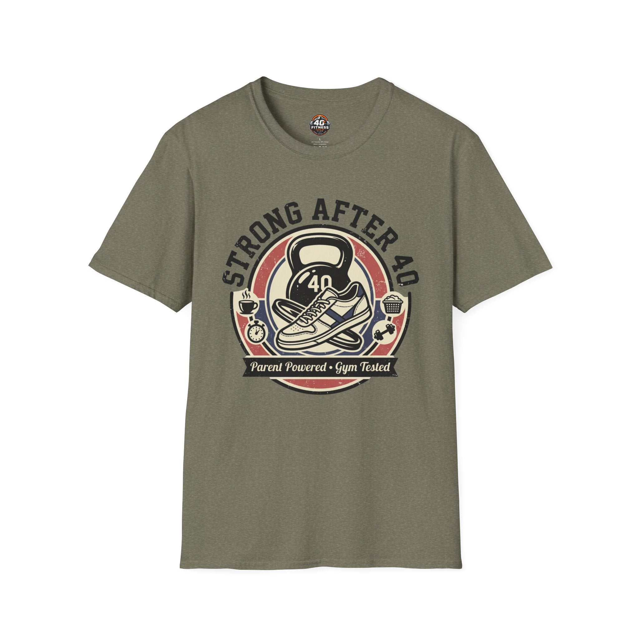 Strong After 40 T‑Shirt — Fitness Motivational 40th Birthday Tee
