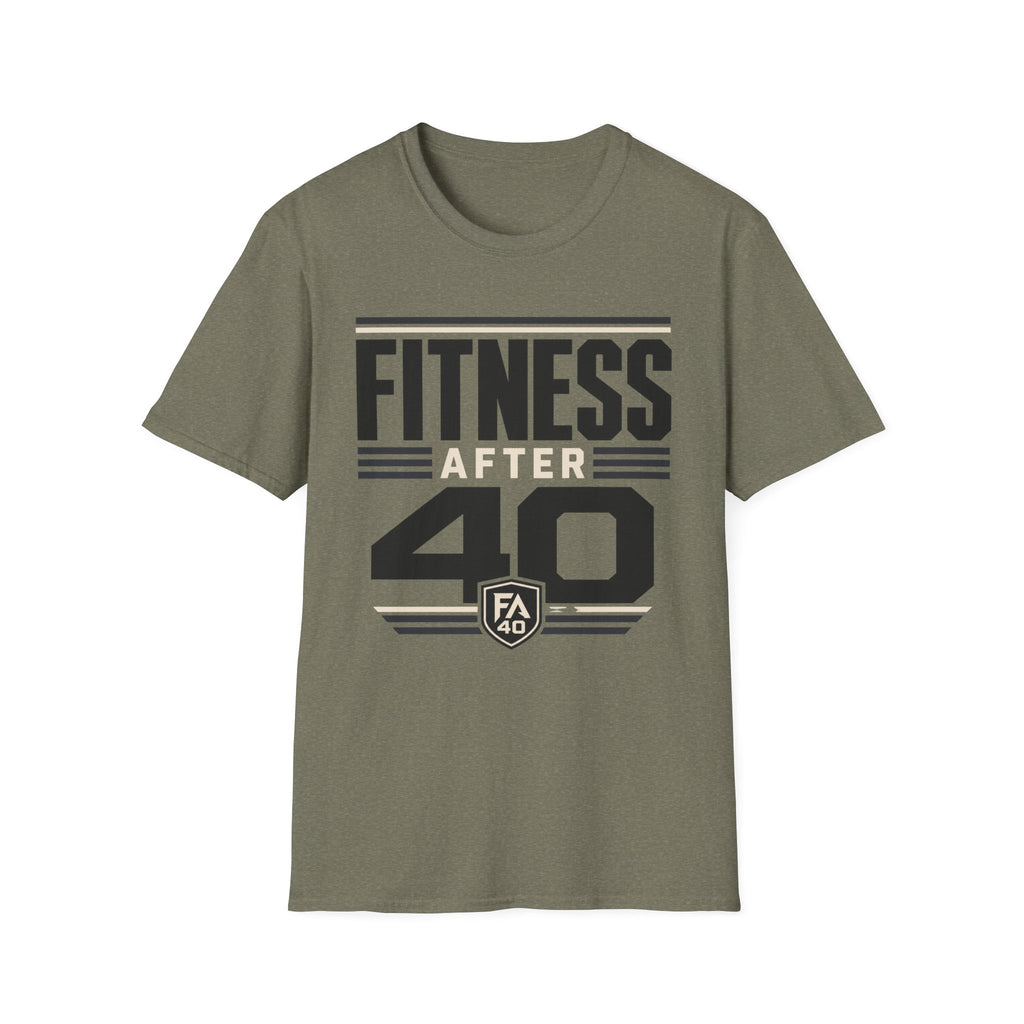 Fitness After 40 T-Shirt — Retro Gym Motivational Tee for Active Adults
