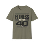 Fitness After 40 T-Shirt — Retro Gym Motivational Tee for Active Adults
