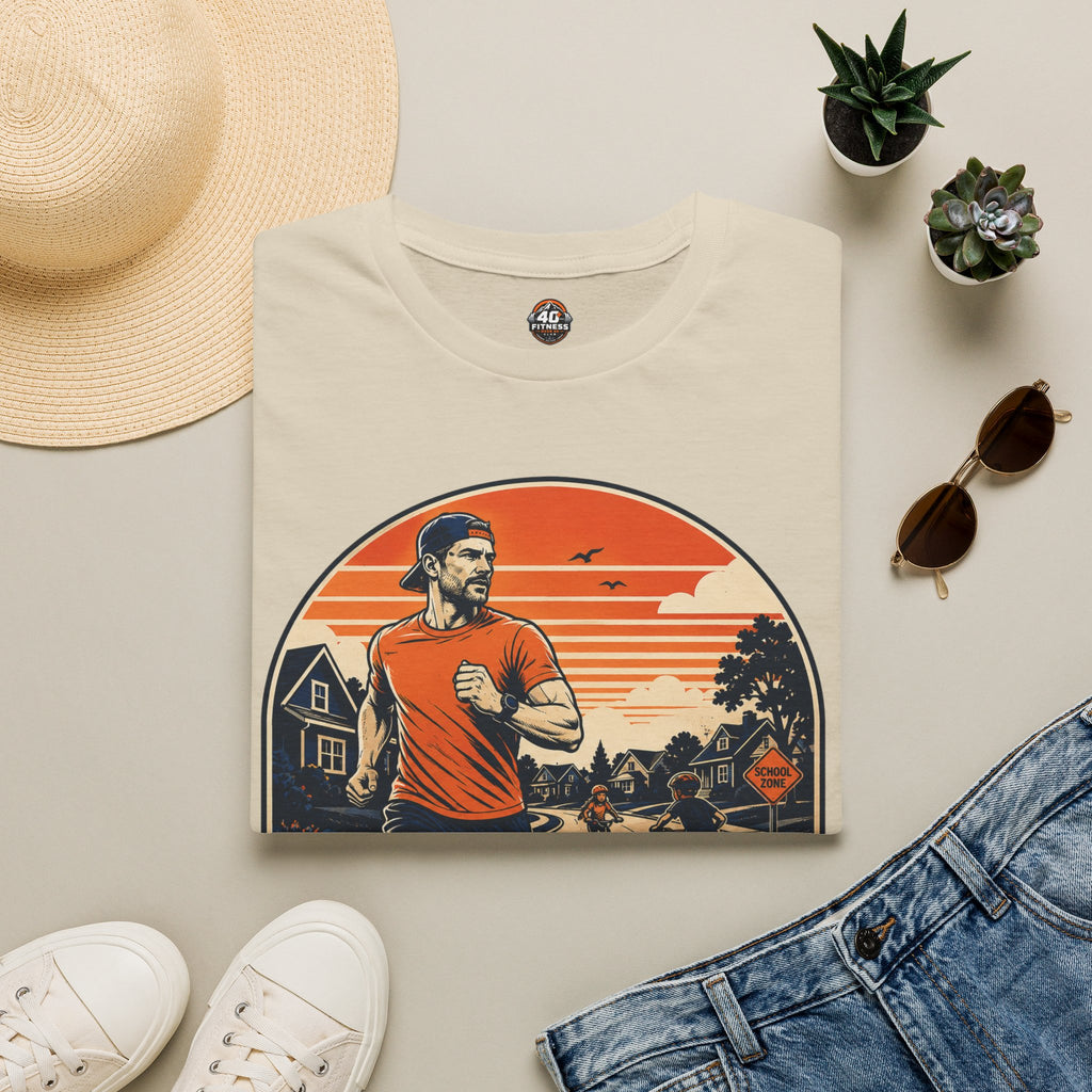 Running T‑Shirt — "Miles Before School Drop‑Off"