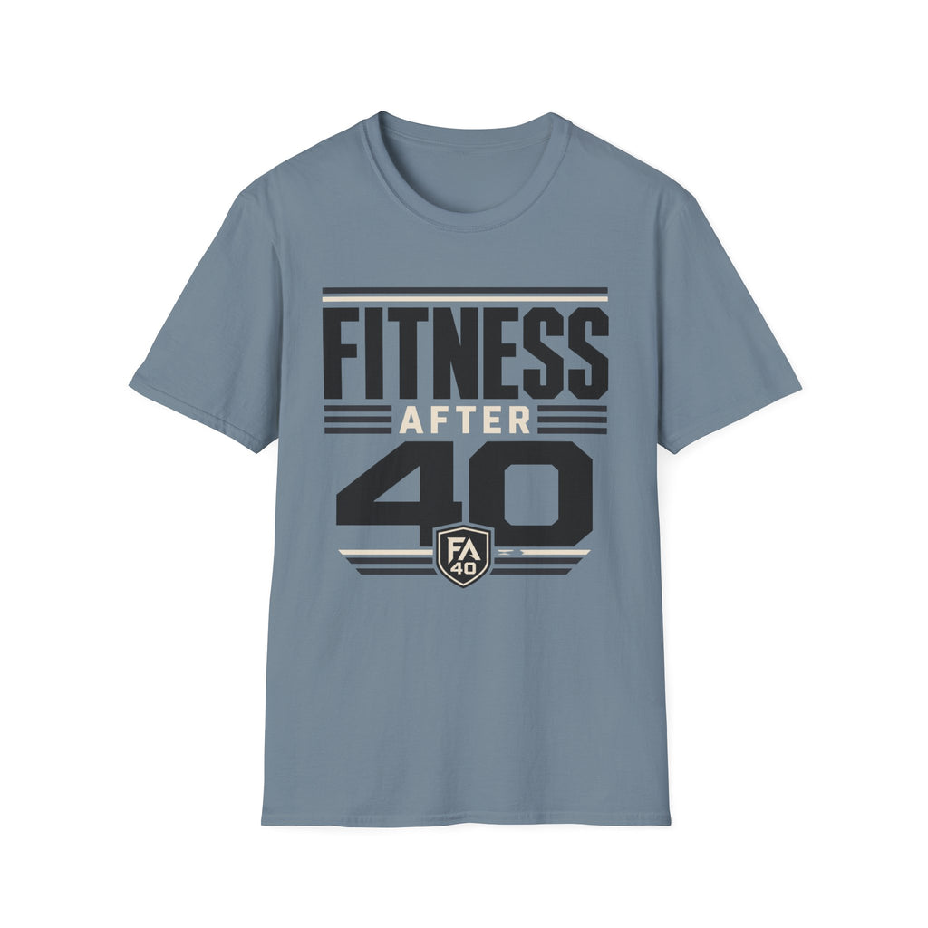 Fitness After 40 T-Shirt — Retro Gym Motivational Tee for Active Adults