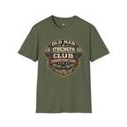 Old Man Strength Club T-Shirt — "Stronger Than I Look" Retro Gym Tee