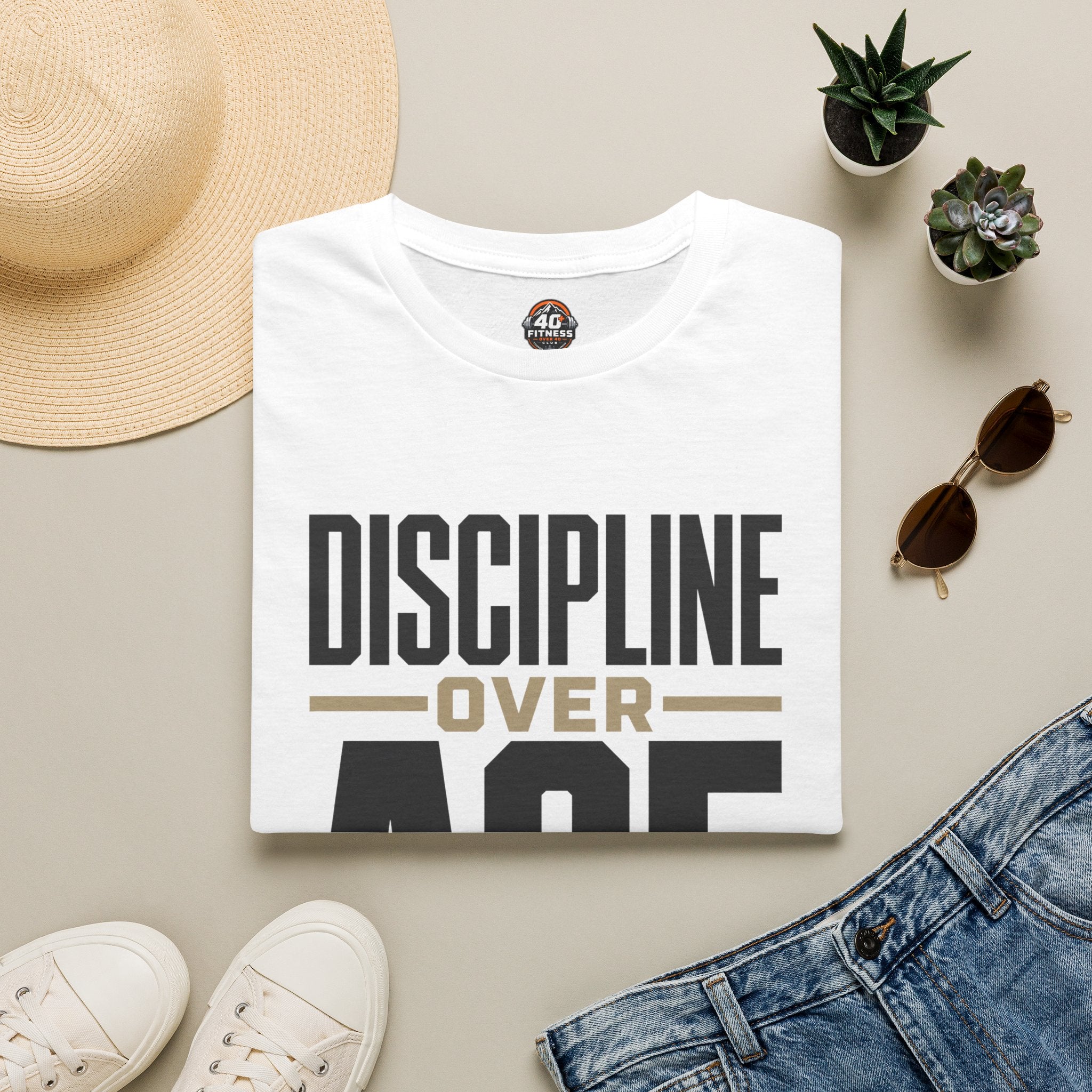 Discipline Over Age T-Shirt — Motivational Fitness Tee