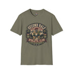 Second Half Athletic Club T-Shirt — Vintage Fitness Graphic Tee for Active Adults