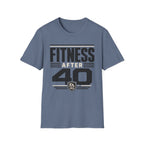 Fitness After 40 T-Shirt — Retro Gym Motivational Tee for Active Adults