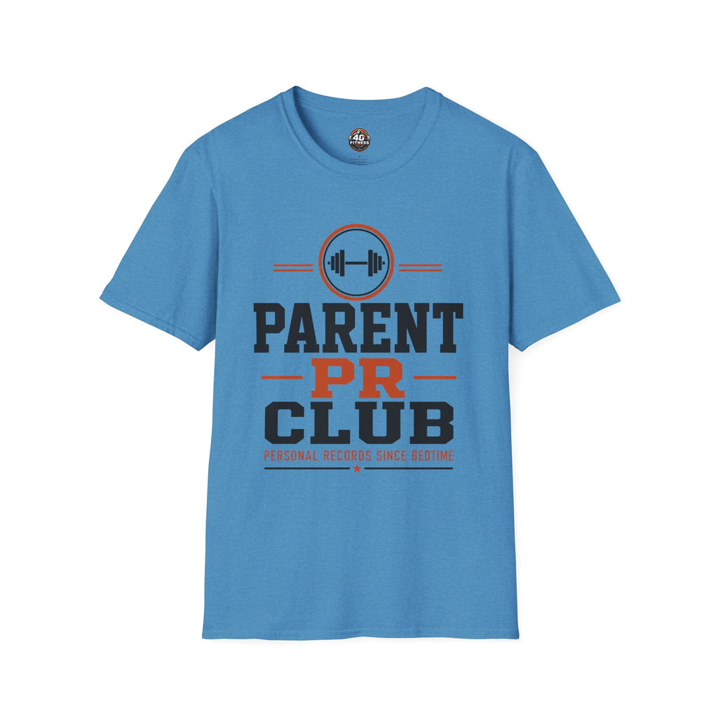 Parent PR Club T-Shirt — Fitness Parent Tee with Barbell Graphic