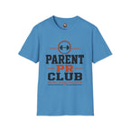 Parent PR Club T-Shirt — Fitness Parent Tee with Barbell Graphic