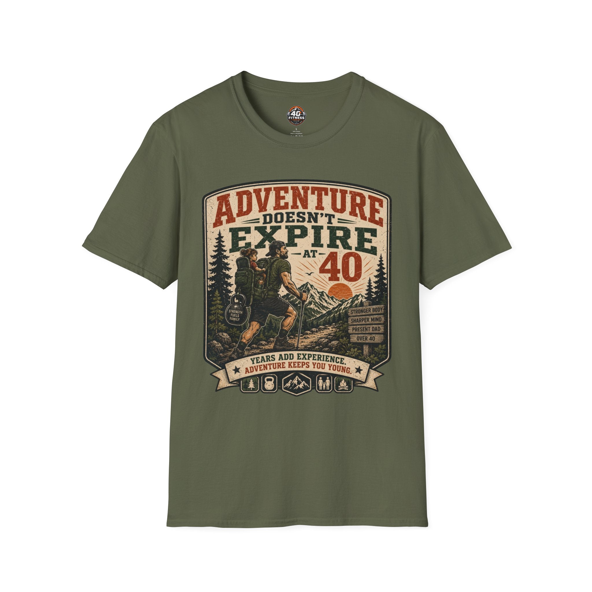 Adventure Doesn't Expire At 40 T‑Shirt