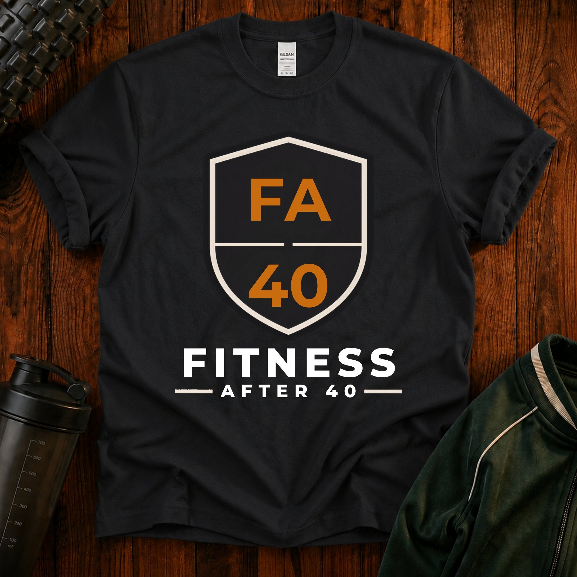 Fitness After 40 T‑Shirt - Workout Tee for Active Adults
