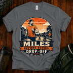Running T‑Shirt For Mom and Dad — "Miles Before School Drop‑Off"