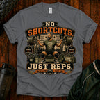 No Shortcuts Just Reps Gym T-Shirt