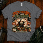 T-Shirt — "Stronger Than Tantrums" Retro Strength Graphic Tee Mom Dad Humor
