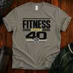 Fitness After 40 T-Shirt — Retro Gym Motivational Tee for Active Adults