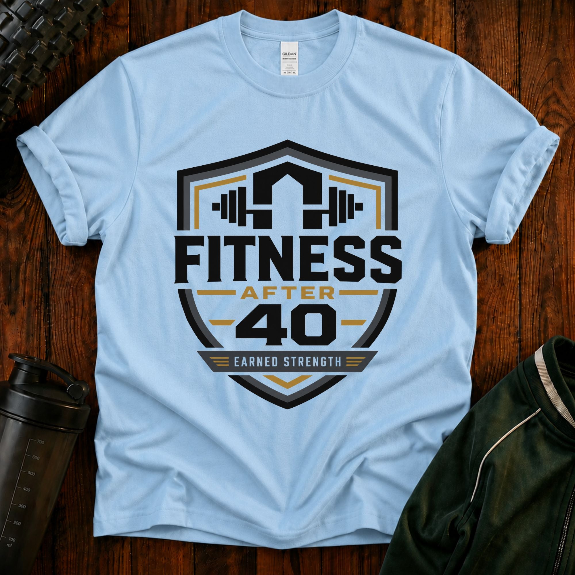 Fitness After 40 T-Shirt — Workout Gym Tee for Men & Women