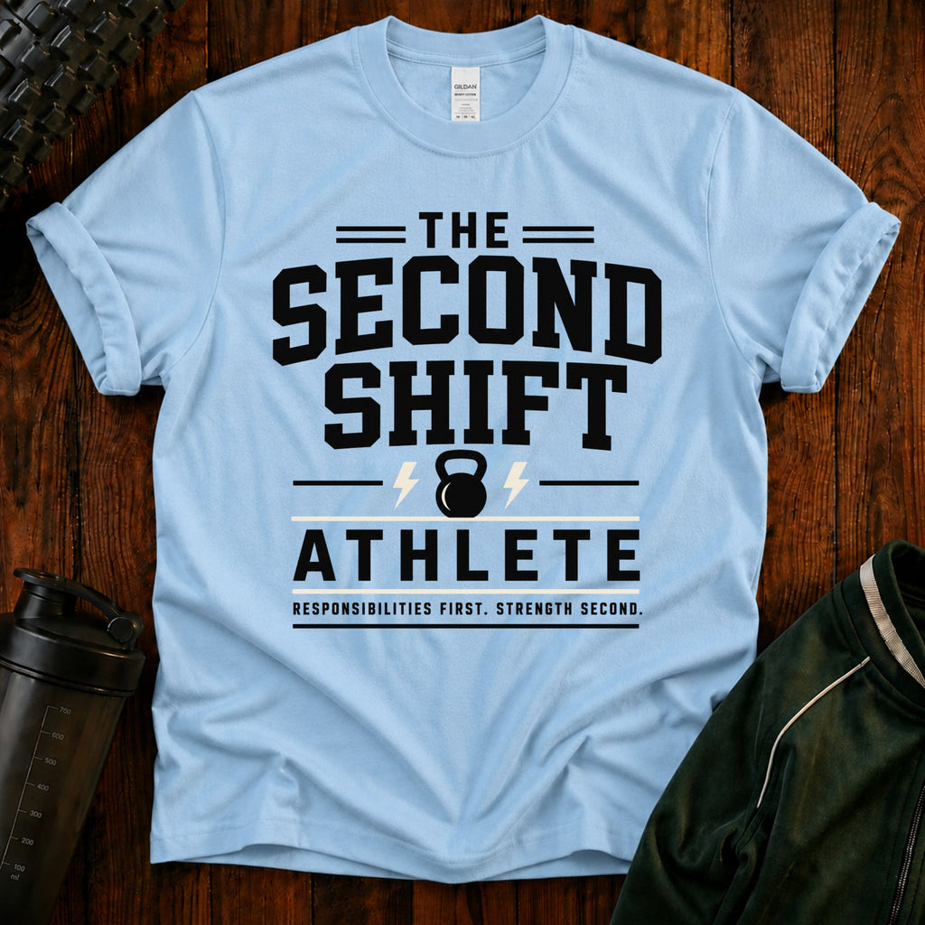 Second Shift Athlete T-Shirt — Gym & Night Shift Workout Tee